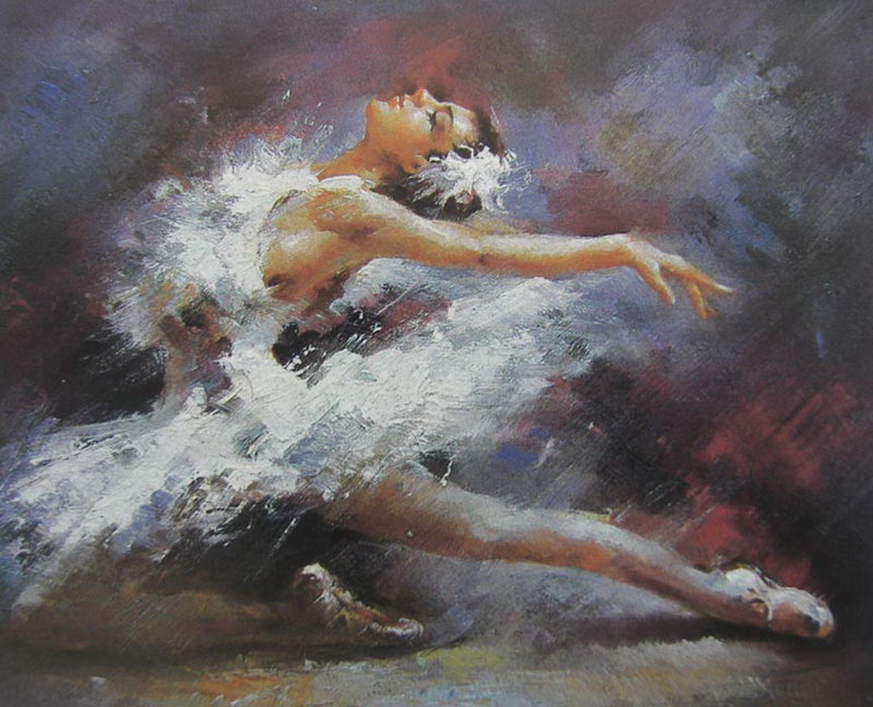 Ballet Oil Painting