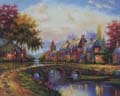 Garden Scenery Oil Painting