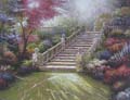 Garden Scenery Oil Painting