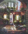 Garden Scenery Oil Painting