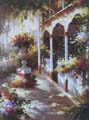 Garden Scenery Oil Painting